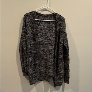 Women's Black and Gray Sweater